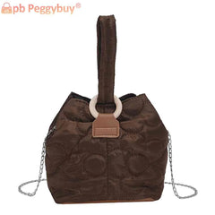 Flower Quilted Shoulder Bag Chain Women Messenger Bag Casual Lightweight