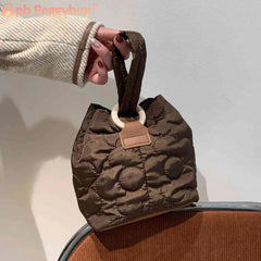Flower Quilted Shoulder Bag Chain Women Messenger Bag Casual Lightweight