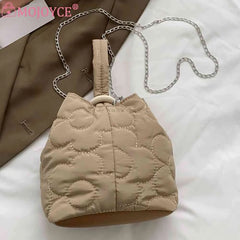 Flower Quilted Women Messenger Bag Casual Chain Crossbody Bag