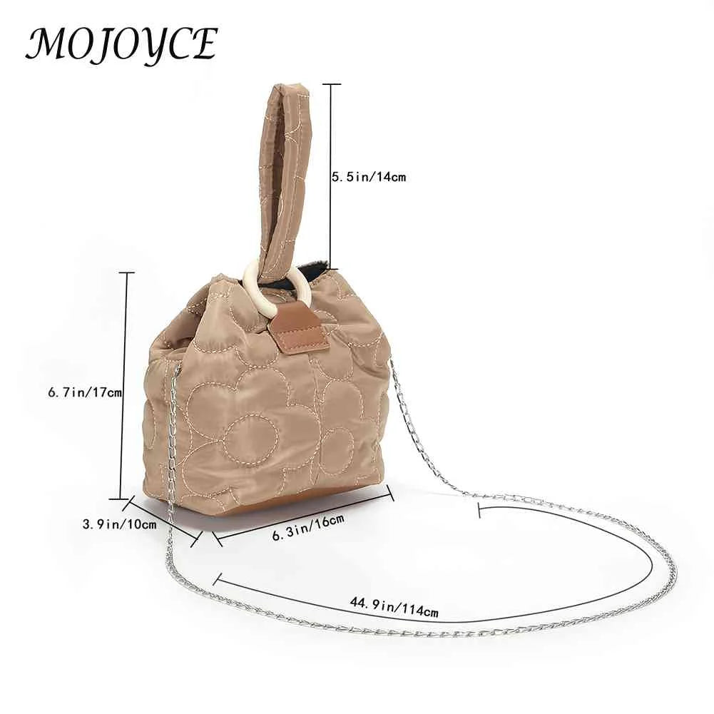 Flower Quilted Women Messenger Bag Chain Female Tote Bag Lightweight