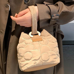 Flower Quilted Women Messenger Bag Chain Ladies Handbag Embroidered Lightweight