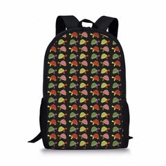 Flower Turtle Printing Women Backpack Girls School Bags Laptop mochila
