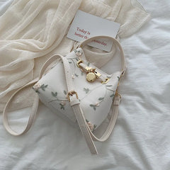 Flowers Embroidery Crossbody Bag High Handbags Shoulder Messenger Bag