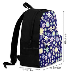 Flowers Travel Laptop School Backpack Bag Art Artist Illustration