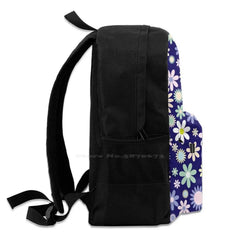 Flowers Travel Laptop School Backpack Bag Art Artist Illustration