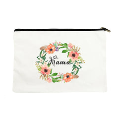 Flowers Mama Women Cosmetic Bag Lipstick Storage Makeup Pouch Handbag
