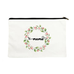Flowers Mama Women Cosmetic Bag Lipstick Storage Makeup Pouch Handbag