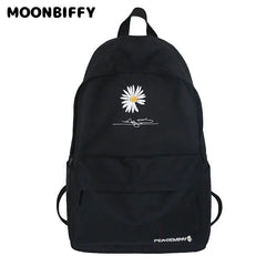 Flowers Women Backpack Teenagers School Bags Nylon Travel Bags
