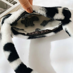 Fluffy Plush Shoulder Messenger Bag Soft Crossbody Bags Women Totes Bags Clutch