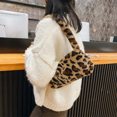 Fluffy Plush Shoulder Messenger Bag Soft Crossbody Bags Women Totes Bags Clutch