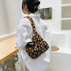 Fluffy Women's Girls Portable Plush Handbag Mini Winter Shoulder Clutches