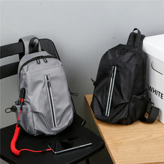 Fluorescent Strip Men's Chest Bag Oxford Business Messenger Shoulder Bag