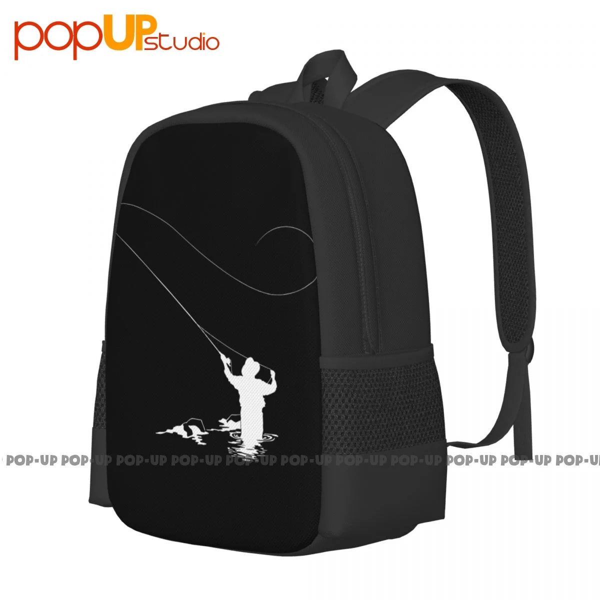 Fly Fishing Mens Fish Rod Hook Worm Bait Boat Pond River Backpack Large Capacity