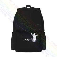Fly Fishing Mens Fish Rod Hook Worm Bait Large Capacity Backpack