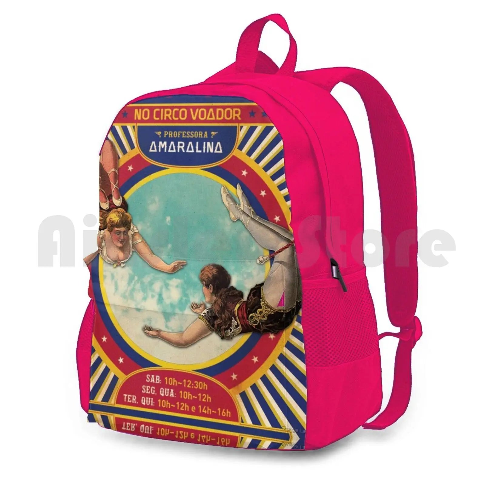 Vintage Couple Acrobatic Outdoor Hiking Backpack