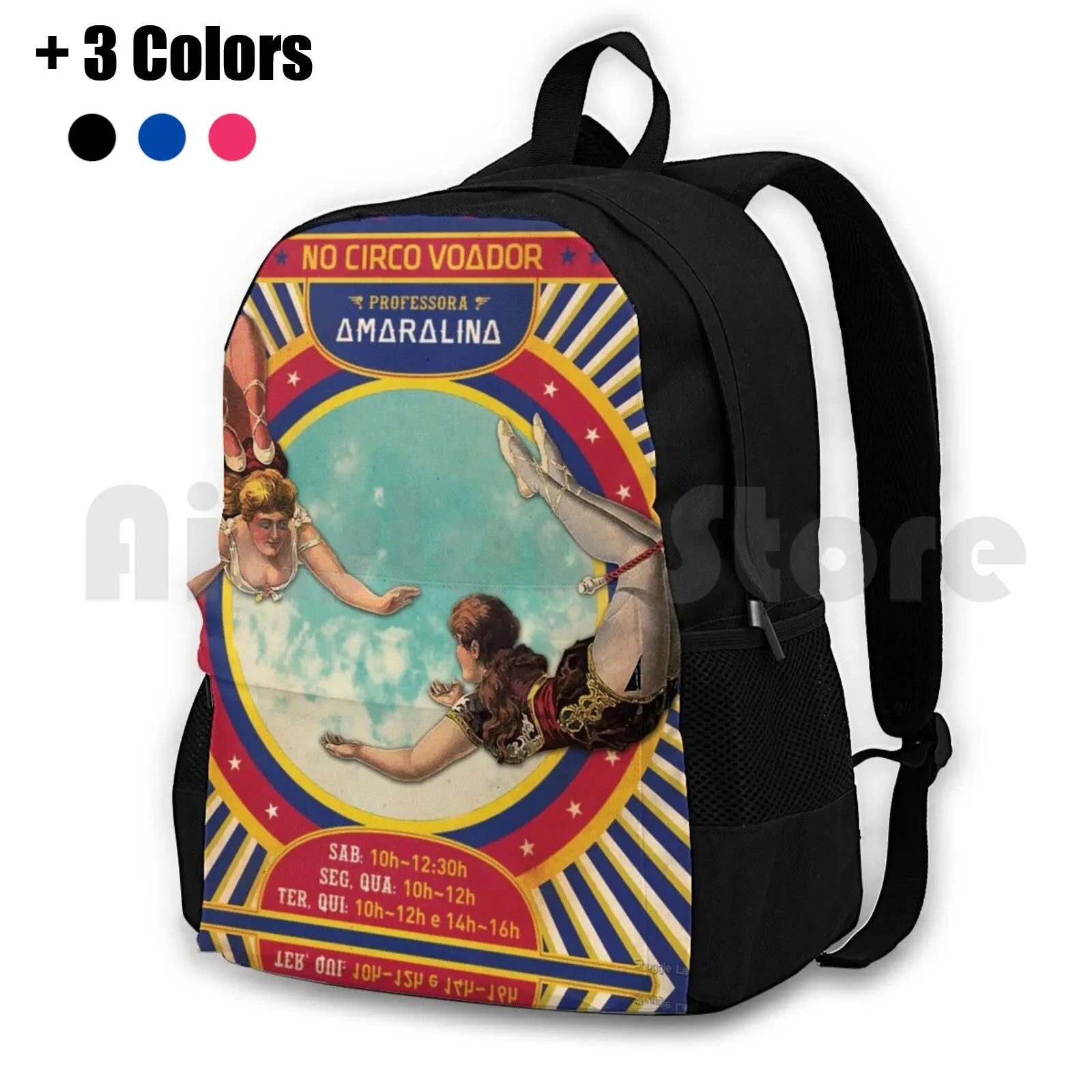 Vintage Couple Acrobatic Outdoor Hiking Backpack