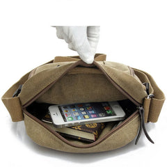 Canvas Men Messenger Bag Shoulder Travel Bag LM0001