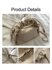 Small PU Leather Crossbody Sling Bag for Women