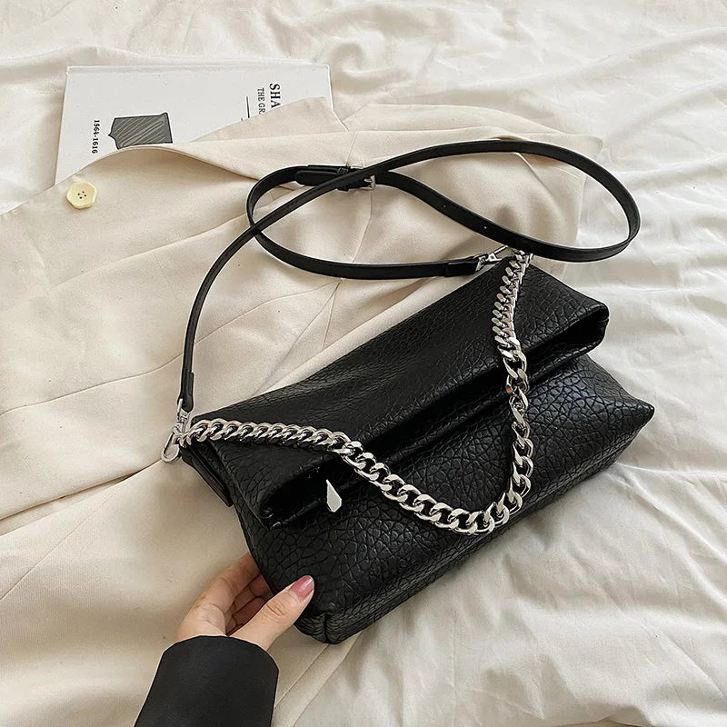 Chain Shoulder Bags for Woman Soft Handbags Totes