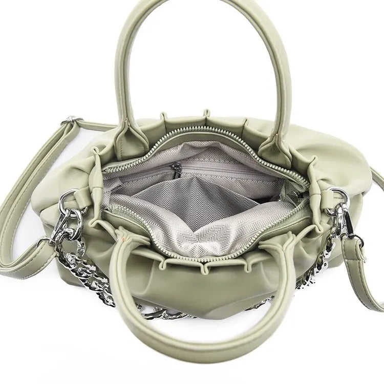 Women Shoulder Bags Lady Handbags Purse PU leather Thick chain Clouds Crossbody