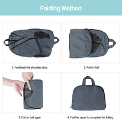 Waterproof Foldable Backpack Skull Pattern Hiking Bag