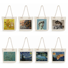 Van Gogh Oil Painting Tote Bag High Capacity Casual Women Shopping Bag