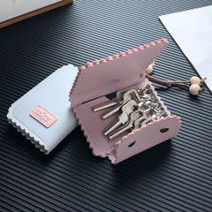 Foldable Key Wallet Unisex Patchwork Car-key Holder Housekeeper Keychain