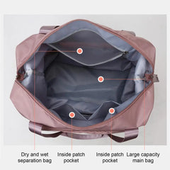 Large Capacity Foldable Travel Luggage Bag with Dry Wet Separation