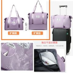 Large Capacity Ladies Gym Bag Shoulder Bag Yoga Sports Messenger Bag