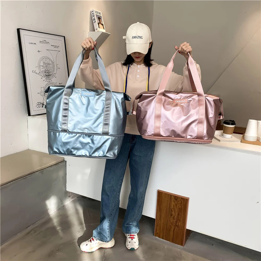 Large Capacity Waterproof Duffel Travel Bag for Women