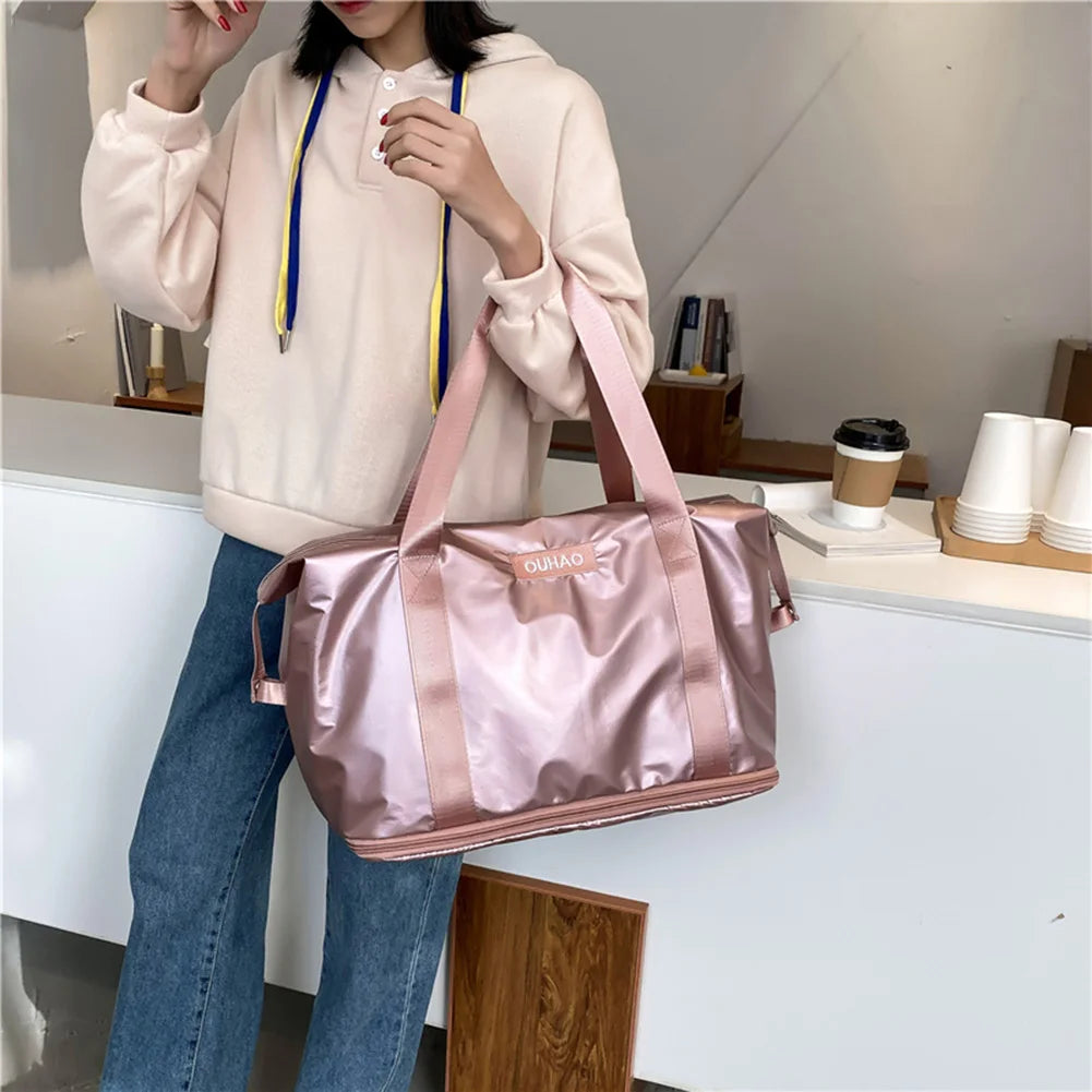Large Capacity Waterproof Duffel Travel Bag for Women