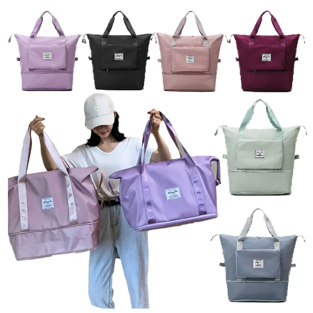 Large Capacity Foldable Travel Bag Tote Carry On Luggage Handbag