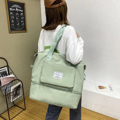 Large Capacity Foldable Travel Bag Tote Carry On Luggage Handbag