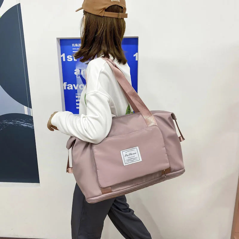 Large Capacity Foldable Travel Bag Tote Carry On Luggage Handbag