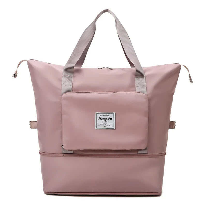 Large Capacity Folding Bag Travel Tote Carry On Luggage Handbag