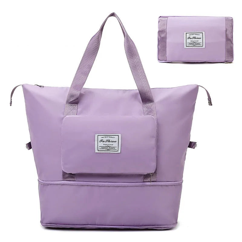 Large Capacity Foldable Travel Bag Tote Carry On Luggage Handbag