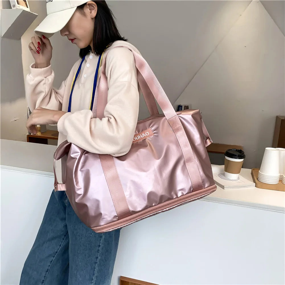Large Capacity Foldable Travel Duffel Bag Men Women Tote Luggage Handbag