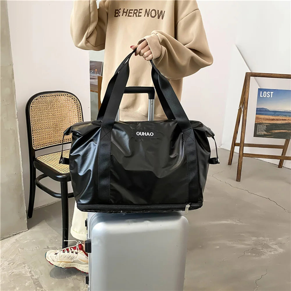 Large Capacity Foldable Travel Duffel Bag Men Women Tote Luggage Handbag