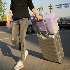 Foldable Large Capacity Gym Bags Women Shoulder Bag