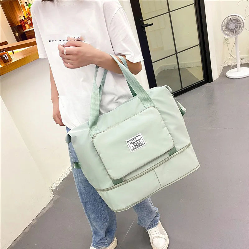 Women Gym Bags Yoga Sport Tote Bag Large Capacity Shoulder Bag