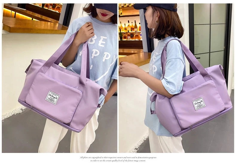 Large Capacity Women Gym Bags Shoulder Bag Training Travel Handbag