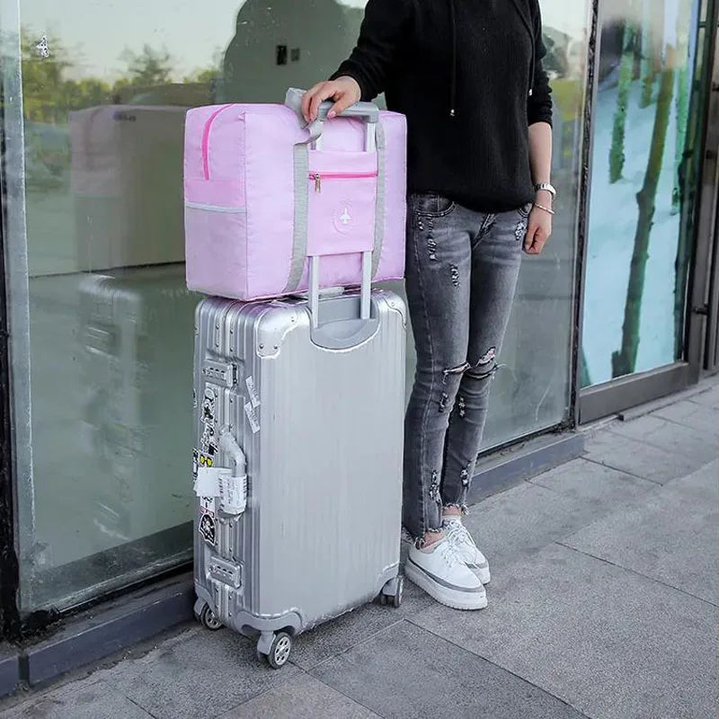 Foldable Large Capacity Gym Bags Women Shoulder Bag