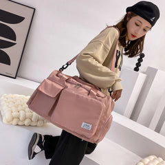 Foldable Overnight Bag Weekend Bag Multifunctional Fitness Training Bag