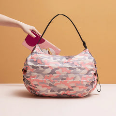 Camouflage Foldable Storage Bag with Handle Portable Travel Handbags