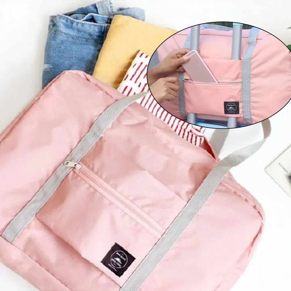 Foldable Travel Bag Water Proof Luggage Shoulder Pack Nylon Handbag