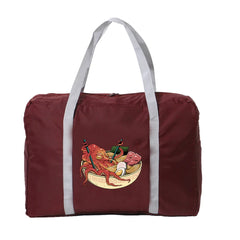 Large Capacity Foldable Travel Bag Japan Print Tote Women Weekender Gym Handbags