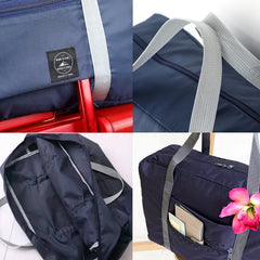 Foldable Travel Bag Luggage Tote Mushroom Print Weekender Gym Handbags