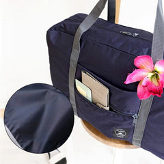 Foldable Travel Bag Luggage Tote Mushroom Print Weekender Gym Handbags