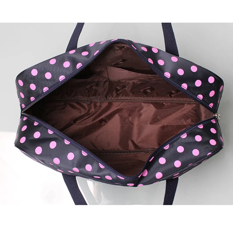 Waterproof Foldable Travel Bag Women Large Capacity Duffle Bag