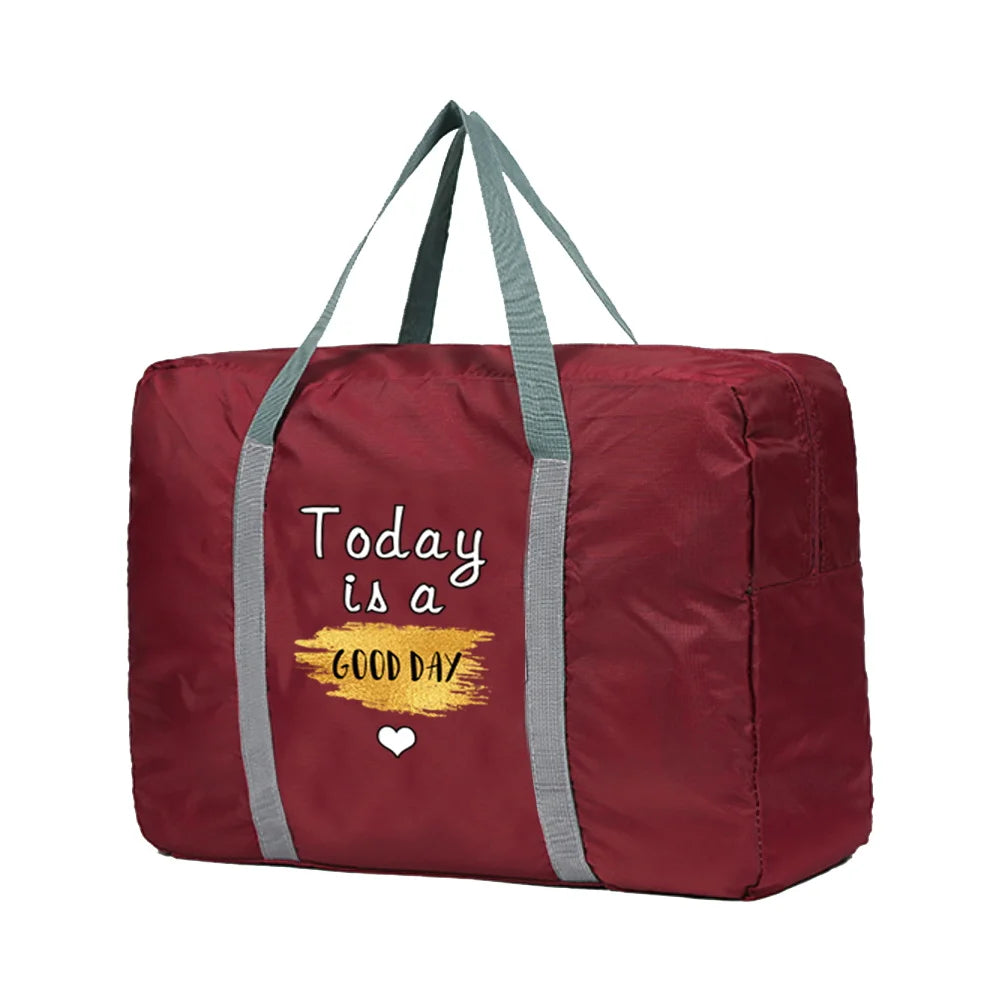 Foldable Travel Bags Portable Clothing Organizer Women Handbags Luggage Bag